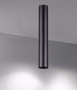 Look pl1 h40 ideal lux faretto da soffitto cilindro alto 40cm nero moderno gu10