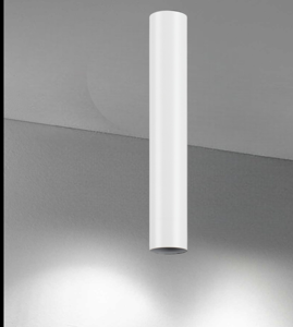 Look pl1 ideal lux faretto led da soffitto cilindro metallo bianco