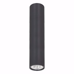 Faretto cilindro da soffitto nero 25cm