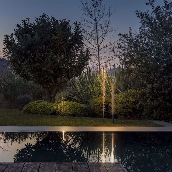 Ideal lux lampione da giardino jedi pt h160 antracite ip65 design moderno