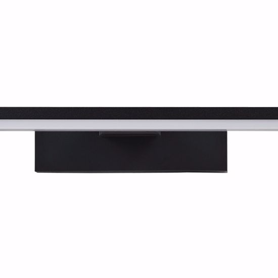 Applique nero per specchio da bagno moderno ip44 led 11w 4000k 60cm