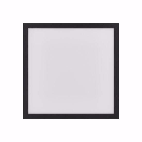 Plafoniera quadrata nero led da 2700k a 6500k 34w 60x60 cm  dimmerabile con app