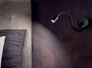 Ideal lux focus-1 ap applique nero da lettura per comodino camera da letto