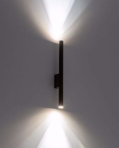 Lampada da parete design cilindro nero per interno