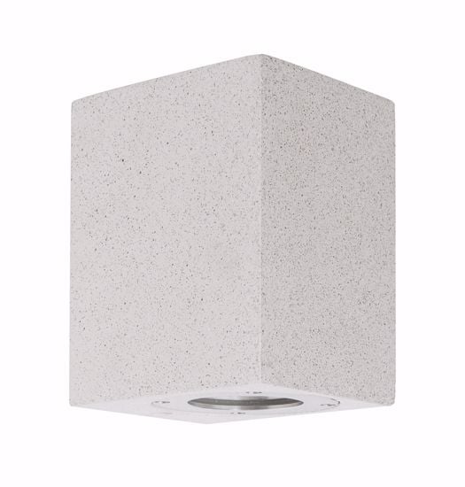 Applique da esterno cubo cemento bianco ip65
