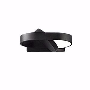 Applique orientabile 6w led cct nero moderna belt perenz illuminazione