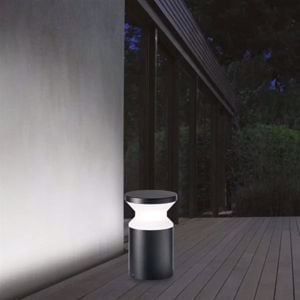 Ideal lux lampioncino basso per esterno giardino antracite ip44 e27 torre pt1 h22