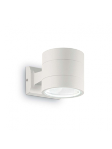 Snif ap1 round applique da esterno ip54 doppio fascio bianco ideal lux