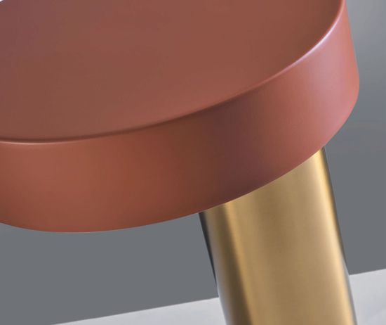 Miloox amanita lampada da tavolo ruggine oro design moderna