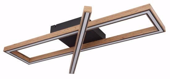 Plafoniera di legno led 36w 3000k  dimmerabile