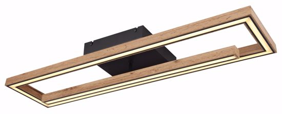 Plafoniera di legno led 36w 3000k  dimmerabile