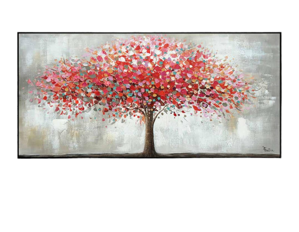 Quadro moderno con cornice albero dell&apos;armonia 160x80 dipinto su tela per soggiorno