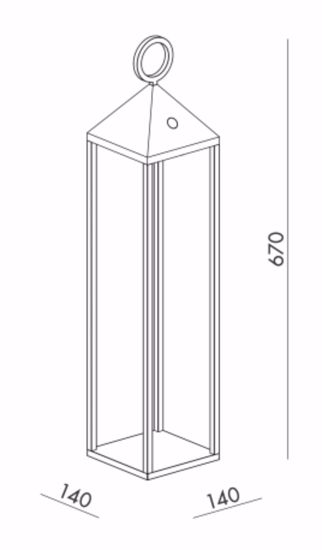 Lampada da tavolo led portatile lanterna antracite