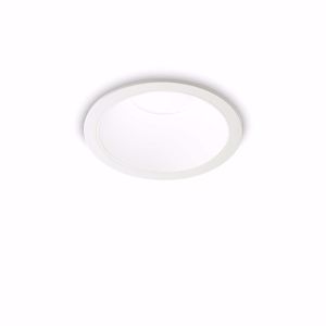 Ideal lux game trim round faretto da incasso  2700k 11w rotondo bianco