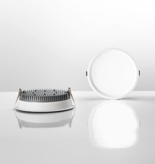 Deep fi 10w 4000k ideal lux faretto a incasso da bagno bianco