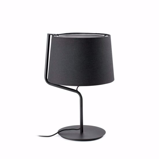 Abat-jour camera da letto nera moderna 