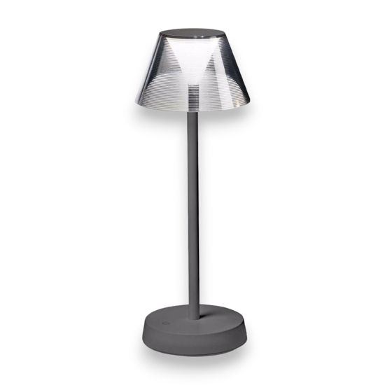 Lolita tl lampada da tavolo per esterno grigio portatile