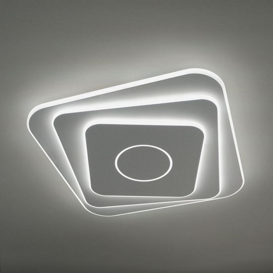 Vivida international plafoniera square bianca led design moderna