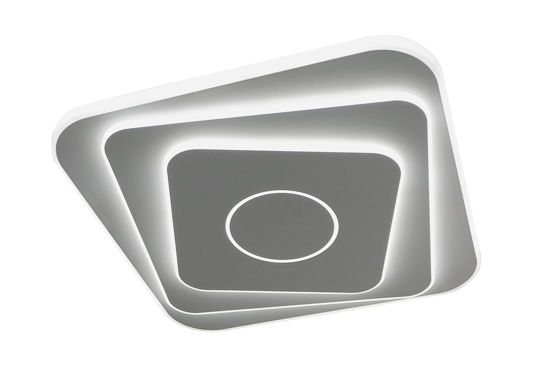 Vivida international plafoniera square bianca led design moderna
