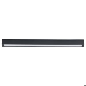 Plafoniera da cucina led slim nera 122cm 22w 3000k