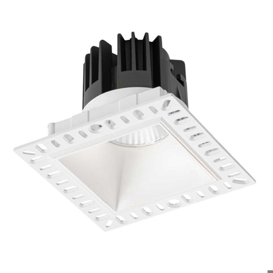 Ideal lux game trimless faretto da incasso quadrato a soffitto  bianco 11w 3000k
