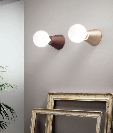 Plafoniera per interni design corten pl fog ondaluce
