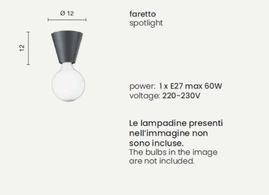 Plafoniera per interni design corten pl fog ondaluce