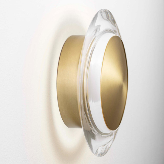 Applique dorata moderna led 8w 3000k per camera da letto
