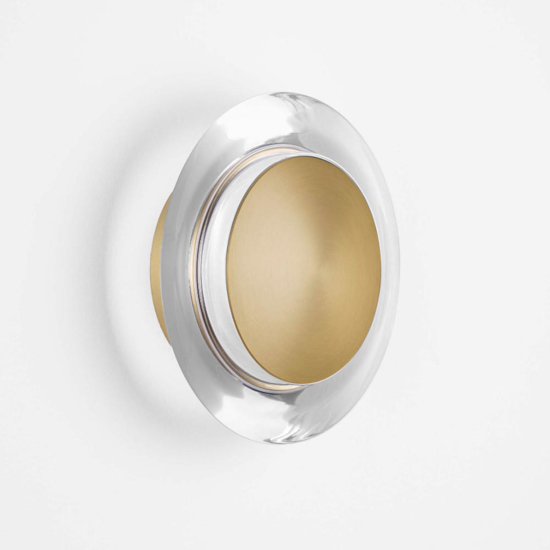 Applique dorata moderna led 8w 3000k per camera da letto