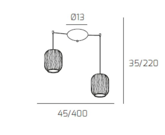 Toplight lampadario per isola cucina moderno vetri verdi