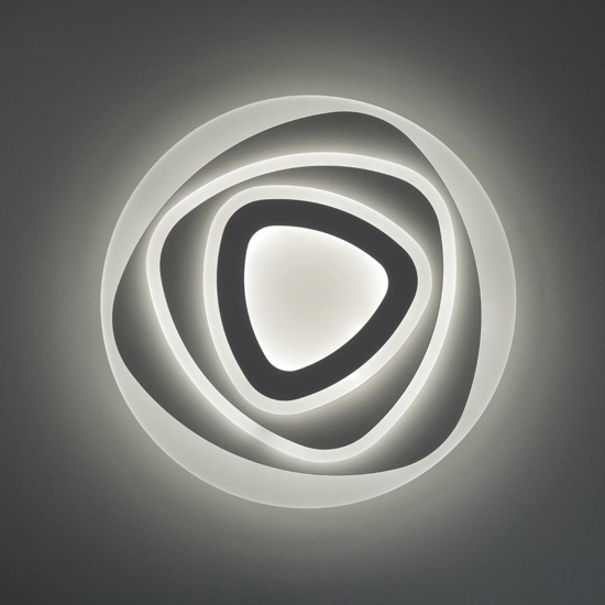 Plafoniera vivida bud design moderna bianca led 46w 3000k 4000k