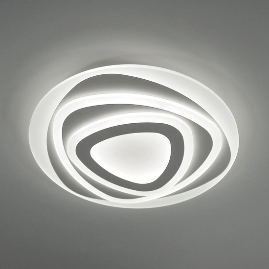 Plafoniera vivida bud design moderna bianca led 46w 3000k 4000k