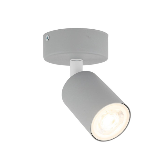 Applique da parete spot grigio orientabile