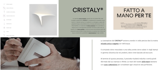 Applique lampada da incasso a parete di gesso cristaly bianca led 16.5w 2700k