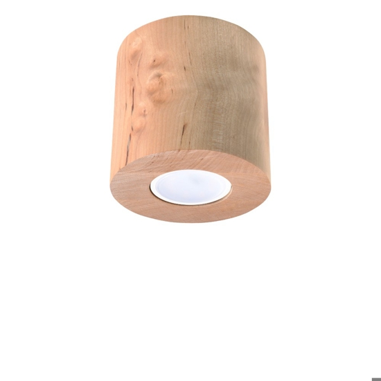Faretto cilindro in legno da soffitto per interni