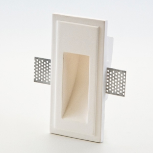 Isyluce segnapasso di gesso da incasso per interni