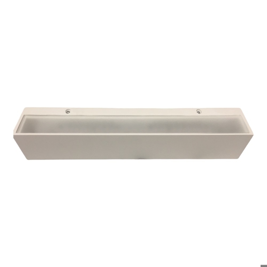 Isyluce applique rettangolare gesso bianco led 30w 3000k