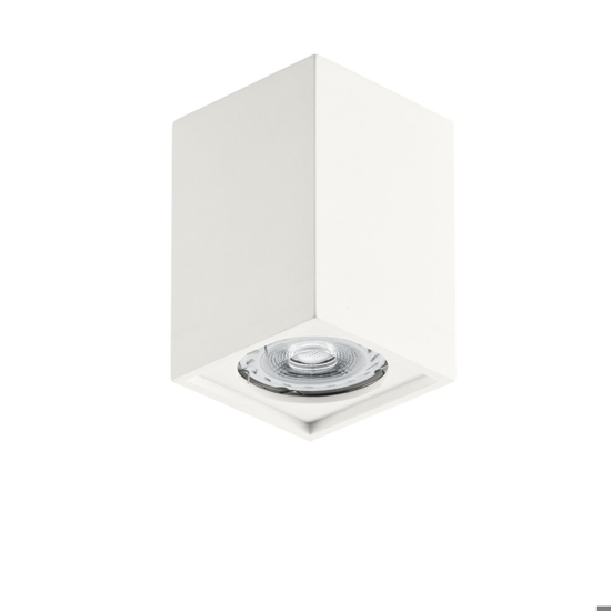 Isyluce faretto cubo da soffitto gesso bianco