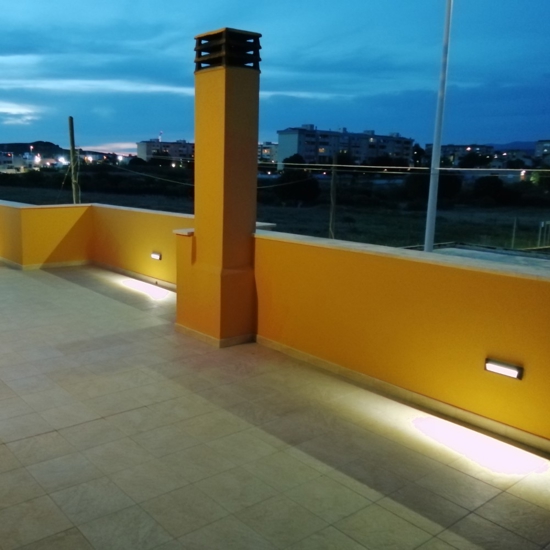 Segnapasso led 2w 3000k da esterno cover bianco antracite