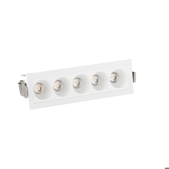 Cestello faretti 10w 3000k da incasso isyluce exacta per controsoffitto