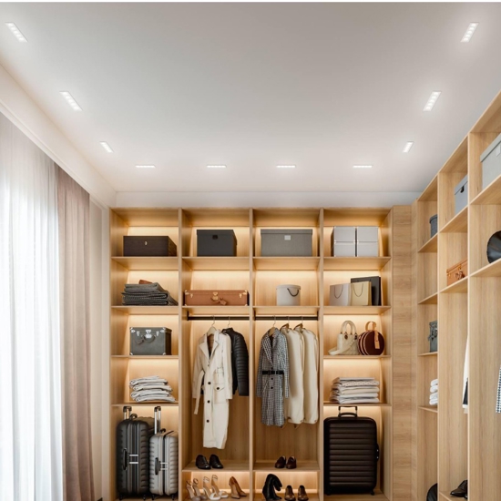 Cestello faretti 10w 3000k da incasso isyluce exacta per controsoffitto