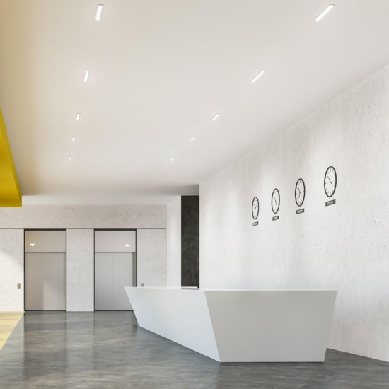 Faretto isyluce exacta bianco da incasso per controsoffitto led 15w 3000k