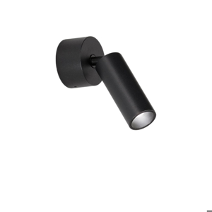 Applique da parete nero led 5w 3000k isyluce focus slim