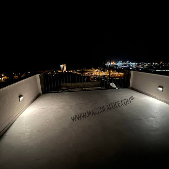 Isyluce  segnapasso led 6w 3000k esterno marrone corten