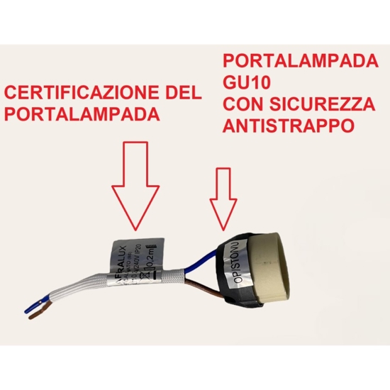 Faretto da controsoffitto a incasso bianco rotondo isyluce