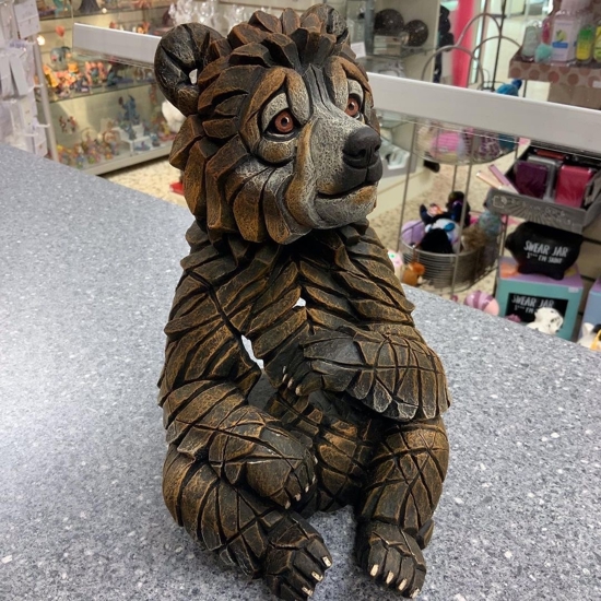 Scultura cucciolo di orso soprammobile 