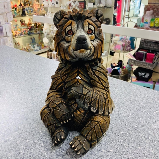 Scultura cucciolo di orso soprammobile 