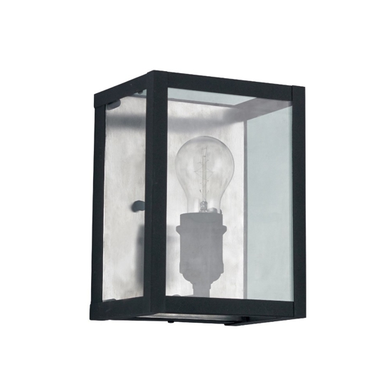 Igor ap1 applique lanterna rettangolare vetro trasparente ideal lux