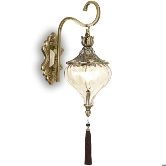Harem ap1 ideal lux applique da parete brunito con cristalli