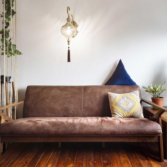 Harem ap1 ideal lux applique da parete brunito con cristalli